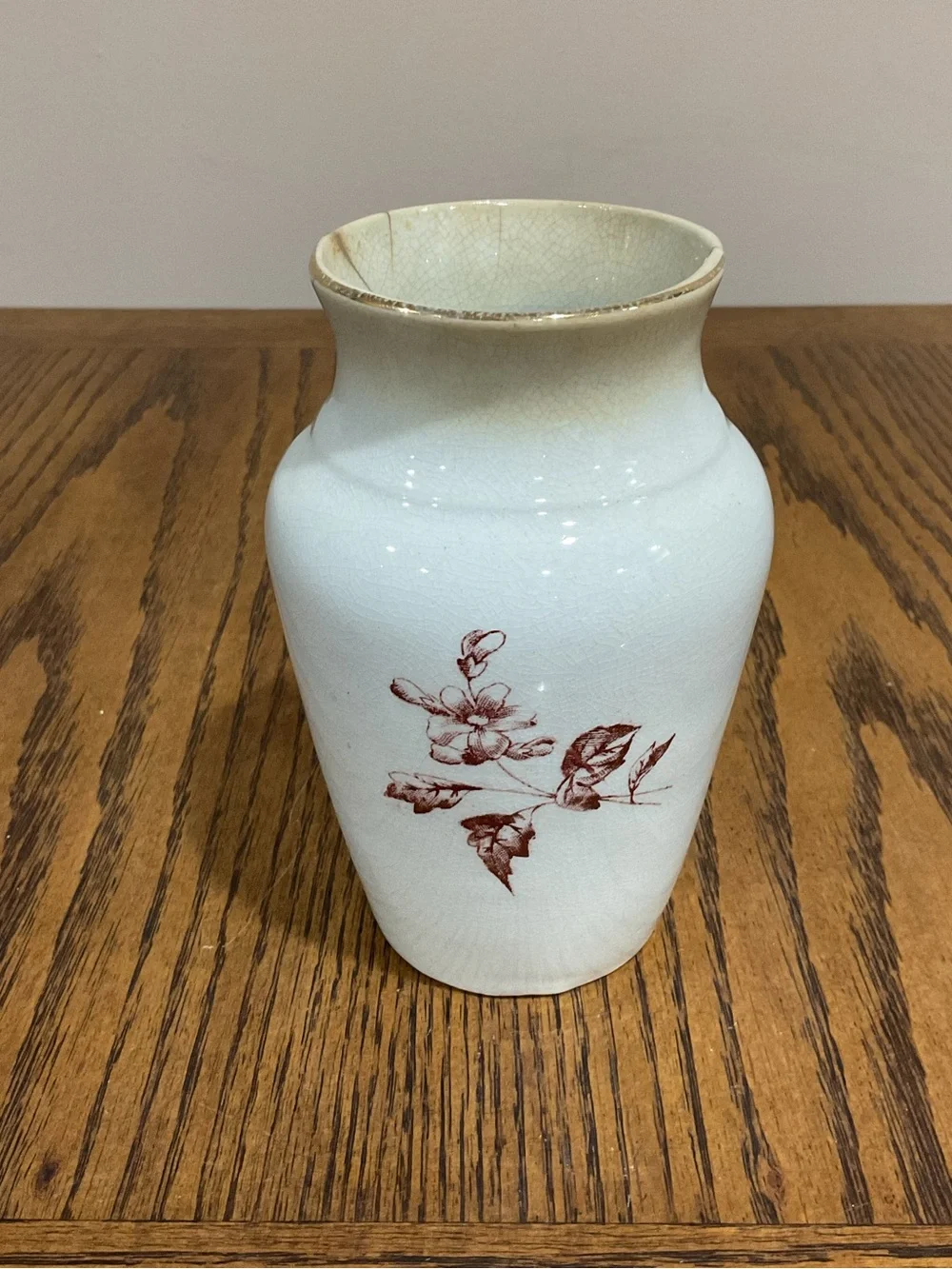 Vintage Antique Ivory Ceramic Floral Chamber Pot and Pitcher Set late 1800s